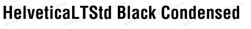 HelveticaLTStd Black Condensed字体转换